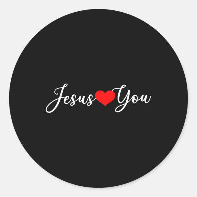 Adesivo Jesus te ama - Cristão (Frente)