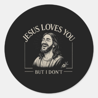 Adesivo Jesus Te Ama, Mas Eu Não Gosto De Cristão Religios