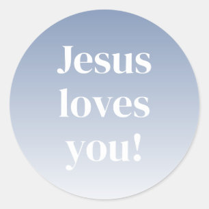 Adesivo Jesus te ama! Qualquer cor ombre