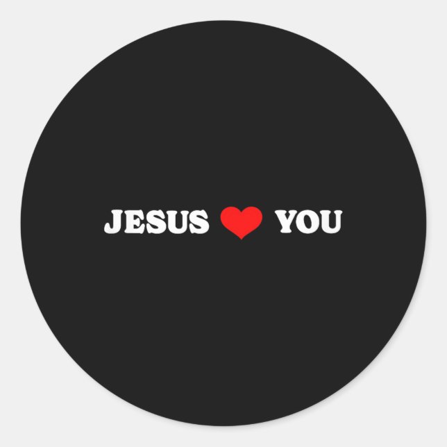 Adesivo Jesus Te Ama - Religioso Cristão (Frente)