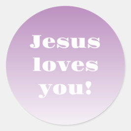 Adesivo Jesus te ama! Todas as cores