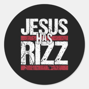 Adesivo Jesus Tem Rizz Simples Fé Cristã Crença Deus