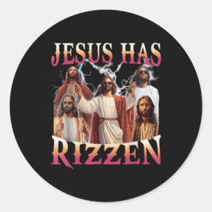 Adesivo Jesus Tem Rizzen Christian Meme Novelty Jesu