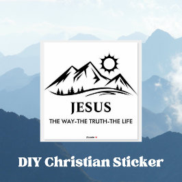 Adesivo Jesus The Way-Truth Life Christian