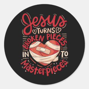 Adesivo Jesus Transforma Peças Quebradas Em Obras-Primas