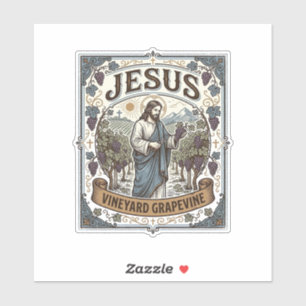 Adesivo Jesus Vinha Parreira Jesus Vinha Parreira 
