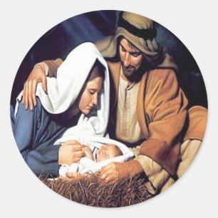 Adesivo Jesus Vinheta de Natal
