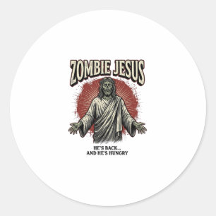 Adesivo Jesus Zumbi Gravura Antiga Design de Camiseta Engr