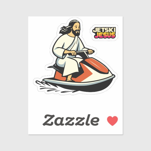 Adesivo Jet-Ski Jesus (Folha)