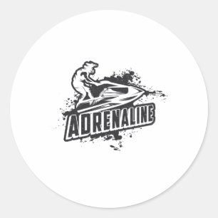Adesivo Jet Skiing Jet Ski Adrenaline Water Sports Jetski