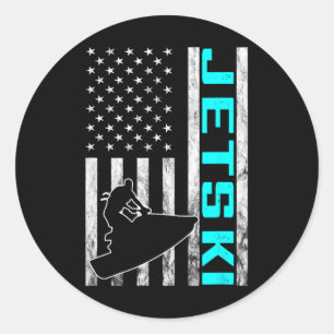 Adesivo Jetski Jet Ski Jet Skier Americano EUA Jet Skiing 