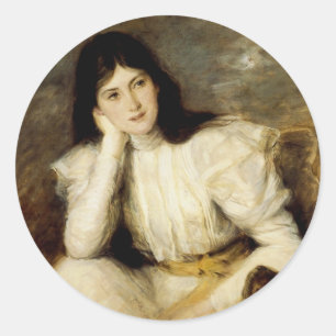 Adesivo Jeune File Reveuse, Retrato de Berthi Capel
