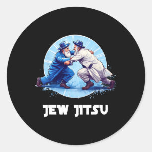 Adesivo Jew Jitsu Karate Funny Hanukkah Artes marciais Cha