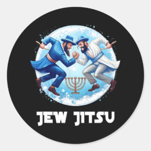 Adesivo Jew Jitsu Karate Funny Hanukkah Jiu Jitsu Martial