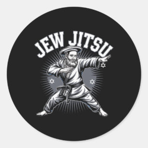 Adesivo Jew Jitsu Karate Hanukkah Jiu Jitsu Artes Marciais