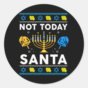 Adesivo Jewly Hanukkah Sweater Hoje Não Papais noeis