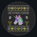 Adesivo Jewnicorn Funny Judeu Unicorn Hanukkah Chanukah<br><div class="desc">Jewnicorn Funny Judeu Unicorn Hanukkah Chanukah</div>