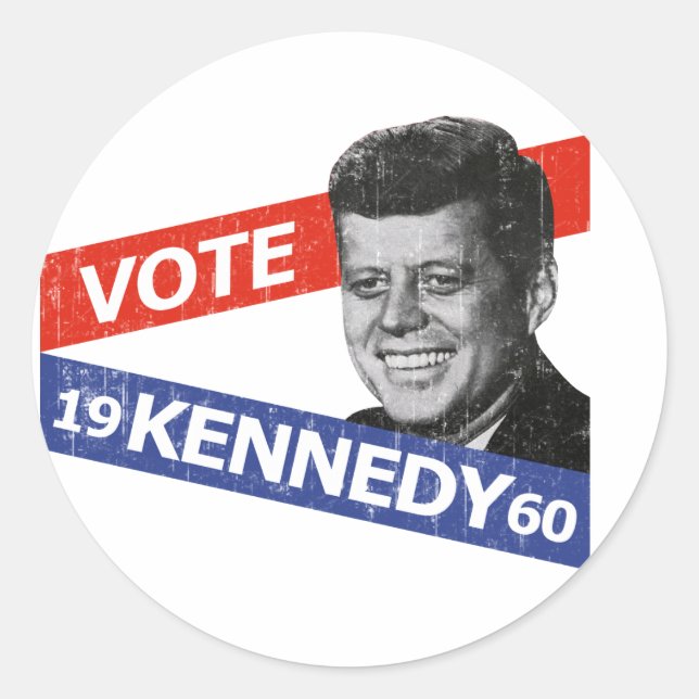 Adesivo JFK Kennedy Eleição (Frente)