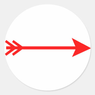 Adesivo jGibney reto vermelho da seta os presentes de