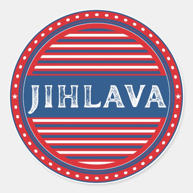 Adesivo Jihlava City Pride Emblem – Czech Identity (Frente)