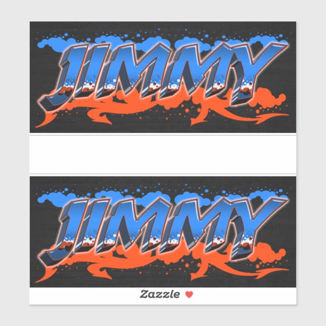 Adesivo Jimmy Vorname Name Graffiti Aufkleber Sticker (Folha)