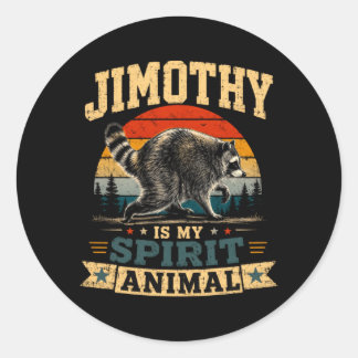 Adesivo Jimothy Is My Spirit Animal Raccoon Humor Jimothy