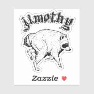 Adesivo Jimothy Raccoon Viral , Famoso Guaxinim de Seattl