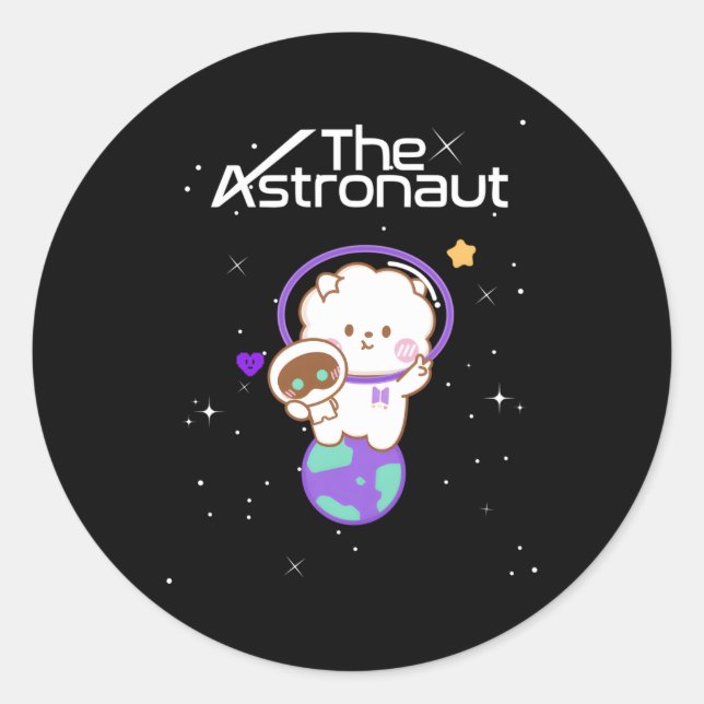 Adesivo Jin Wootteo O Astronauta K-Pop (Frente)
