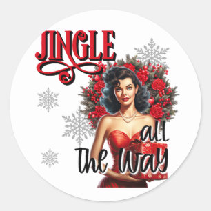 Adesivo Jingle All Way Vintage Pinup