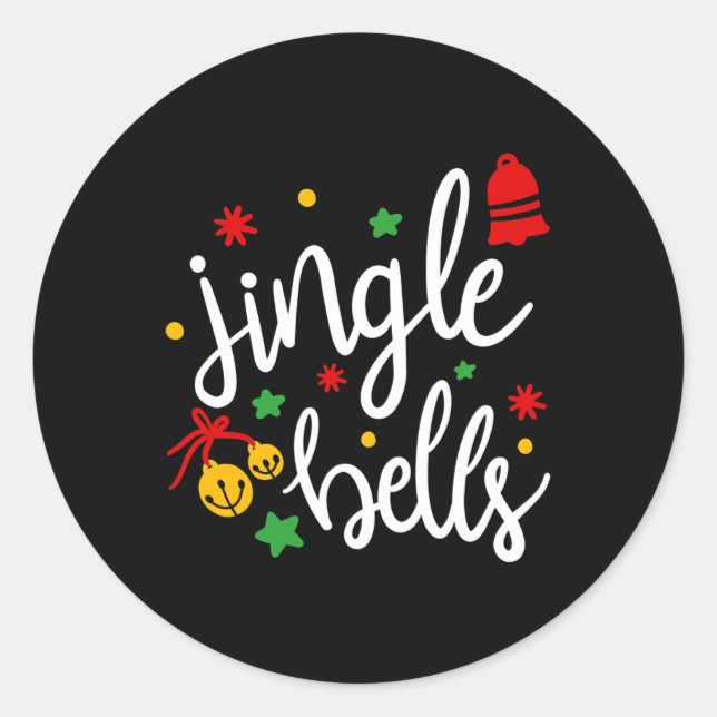 Adesivo Jingle Bells Jingle All The Way Xmas Gift Christma (Frente)