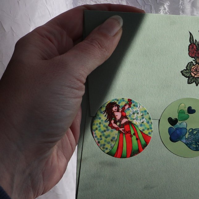 Adesivo Jingle em todas as placas de dança da Belly (Criador carregado)