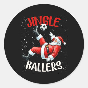Adesivo Jingle Llers Papai Noel Engraçado Futebol Natal