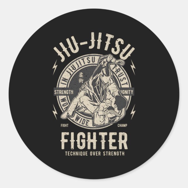 Adesivo Jiu Jitsu Bjj (Frente)