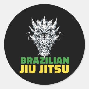 Adesivo Jiu Jitsu Brasileiro de Grappling - MMA BJJ Dragão