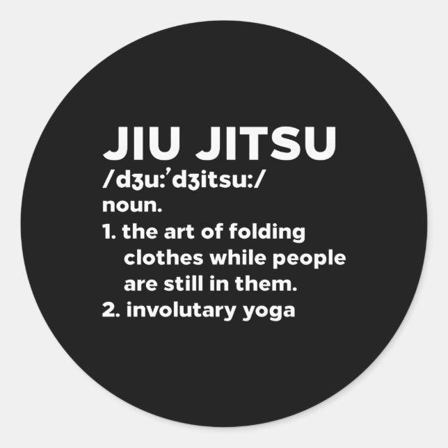 Adesivo Jiu Jitsu Definição Bjj Mial Brasileira (Frente)