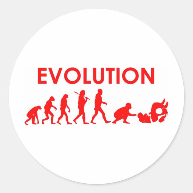 Adesivo Jiu Jitsu Evolution (Frente)