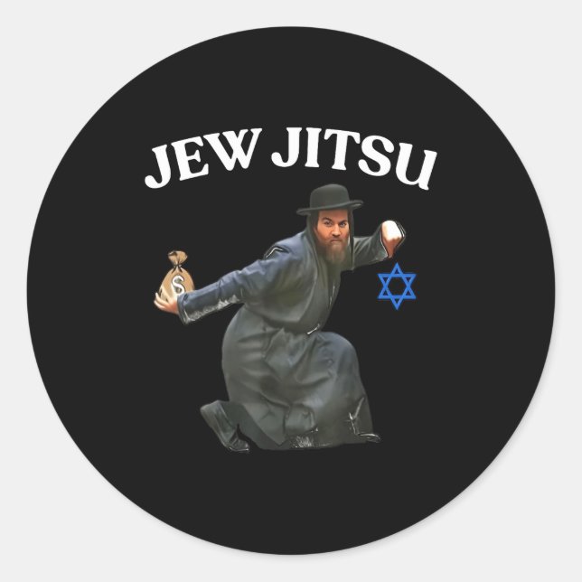 Adesivo Jiu Jitsu Judeu (Frente)