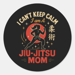 Adesivo Jiu Jitsu Mãe Retro Vintage Não Posso Manter Calma