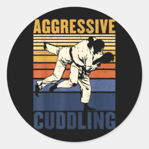 Adesivo Jiu Jitsu MMA BJJ Judo Abraço Agressivo