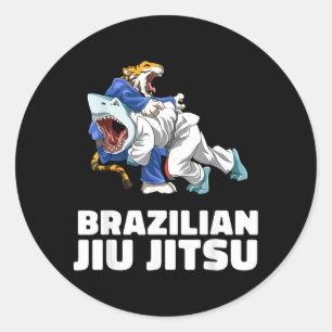 Adesivo Jiu Jitsu Shark Jiu Jitsu Brasileiro MMA Grappling