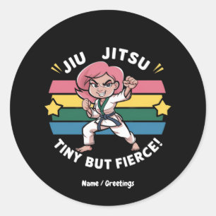 Adesivo Jiu Jitsu Tiny, Mas Empoderada, Garotas Confiantes