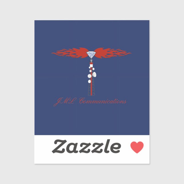 Adesivo JML Communications; Logo (Folha)