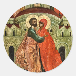 Adesivo Joachim e Anna Parents do Ícone Theotokos
