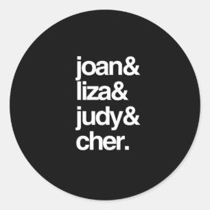Adesivo Joan Liza Judy e Cher