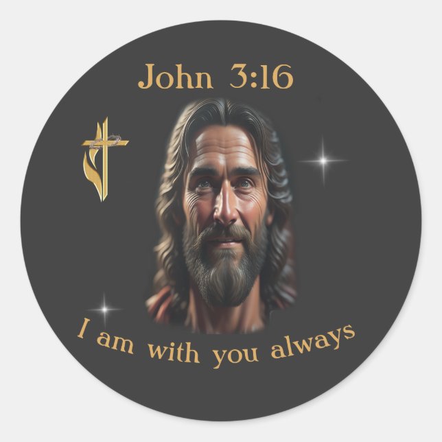 Adesivo João 3:16 (Frente)