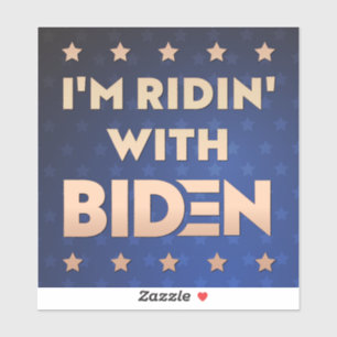 Adesivo Joe 2020 - Eu estou ridin' com Biden