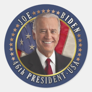 Adesivo Joe Biden 46º Presidente dos EUA Foto comemorativ