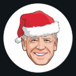 Adesivo Joe Biden Christmas<br><div class="desc">Presentes de Natal Políticos Humorosos e Muito Mais do PolitiClothes.com Encontrar as Eleições e Presentes Políticos Mais Úteis,  Incluindo: Camisas Políticas,  Autocolantes Políticos,  Botões Políticos,  Posters Políticos,  Pinos Políticos,  Cartões Políticos,  Mogas Políticos,  Posters Políticos,  Sinais Políticos e Muito Mais! Compre Agora Em: http://www.PolitiClothes.com</div>