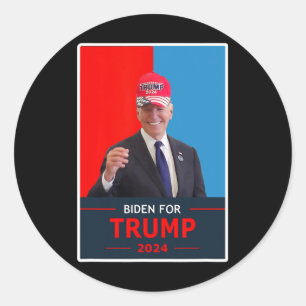 Adesivo Joe Biden engraçado para eleição Trump 2024 Use um