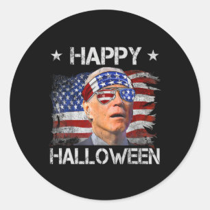 Adesivo Joe Biden engraçado Quatro 4 de Julho Feliz Hallow